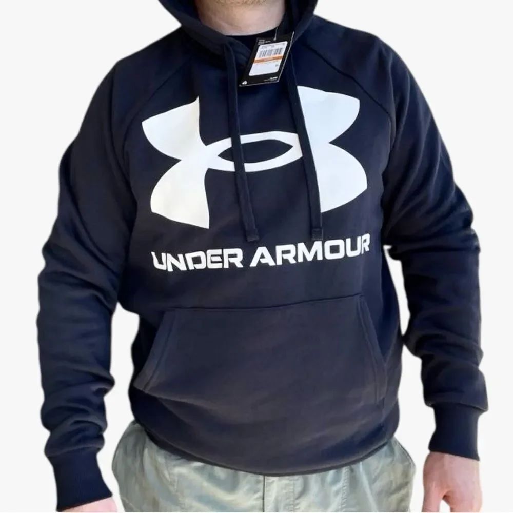 Under Armour Navy Logo Hoodie Small